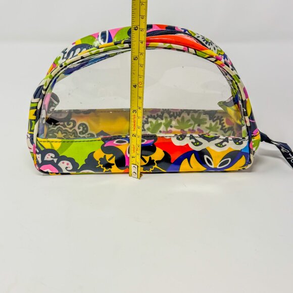 Vera Bradley Clear Cosmetic Bag Retired Rio Pattern - Picture 8 of 9